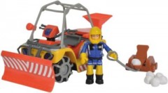 Simba Feuerwehrmann Sam Mercury-Schnee- Quad mit Figur Снежный квадроцикл Fireman Sam Mercury с фигуркой