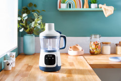 Tefal Tefal Stabmixer HB55W4 Yummy Gourmet Babynahrungszubereiter, 600 W, inkl. Stabmixer, Spatel, Messbecher, Keramikvorratsbehalter,Rezeptbuch Ручной блендер Tefal HB55W4 Прибор для приготовления детского питания Yummy Gourmet, 600 Вт, включая ручной б