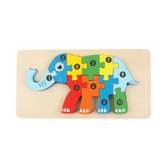 Syntek Bauklotze fur Kinder Holzklotze fur Kinder mit 3D-Tierformen Строительные блоки для детей Деревянные блоки для детей с 3D-фигурами животных