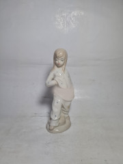 Статуэтка винтажная Sanbo Valencia "Девочка в пижаме", фарфор, 20 см, Испания, 1970-80гг.