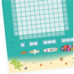 nikima Papeterie 2er Set A6 Spielblock Schiffe versenken Reisespiel Flottenmanover Reisespiele Набор канцелярских принадлежностей: 2 планшета формата А6. Морские корабли. Путешествие. Путешествия. Маневры флота.