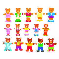 Woodyland Holzspielzeug Dress up Bar Familie \/ Legespiel Деревянная игрушка одевалка барная семья/пазл