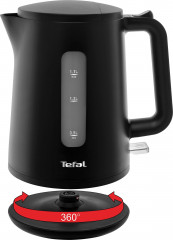 Tefal Tefal Wasserkocher KO2008 Principio Select, 1,7 l, 2400 W, Automatischer Ein-/Ausschalter, Antikalk-Filter, schwarz Matt Чайник Tefal KO2008 Principio Select, 1,7 л, 2400 Вт, автоматическое включение/выключение, фильтр против накипи, матовый черный