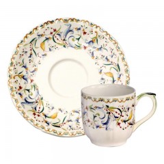 Gien Fayencerie Gien 'Toscana' Mokka-/Espresso-Untertasse 14 cm Gien "Toscana" Блюдце для мокко/эспрессо, 14 см