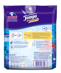 Tempo Feuchtes Toilettenpapier Sanft & Sensitiv Komfortbeutel, 40 St, Темпо Влажная туалетная бумага для нежной и чувствительной кожи, 40 шт.