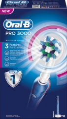 Oral-B Электрическая зубная щетка	 PRO 3000, 1 шт