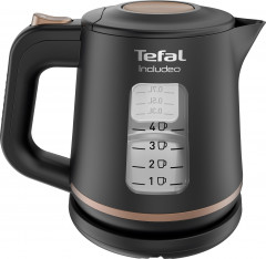 Tefal Tefal Wasserkocher KI5338 Includeo, 1 l, 2400 W, Anti-Rutsch-Griff, Wasserstandsanzeige, herausnehmbarer Filter Чайник Tefal KI5338 Includeo, 1 л, 2400 Вт, противоскользящая ручка, индикатор уровня воды, съемный фильтр