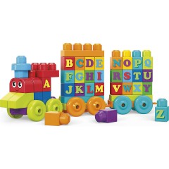 Mattel Mega Bloks ABC Lernzug (60 Teile) Обучающий поезд Mega Bloks ABC (60 штук)