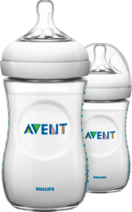 Philips AVENT 260ml Doppelpack, Набор из Двух Силиконовых Бутылочек для Удобного Кормления Малыша2 шт