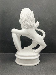 Статуэтка винтажная большая Nasy "Лев с гербом", фарфор, 23 х 15 см, Германия, 1960-70гг.