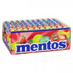 Mentos Chewy Dragees Fresh Cola Ментос жевательные конфеты 14 шт. по 38 г, Свежая Мята, Коробка 40 шт. x 14 шт.