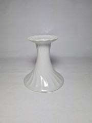 Limoges France Белый фарфоровый подсвечник, 10см x 9,5см, Франция, 1960-70гг.