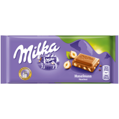 Milka Alpenmilch-Schokolade Haselnuss Альпийский молочный шоколад с лесными орехами 100г