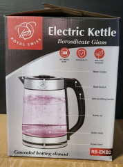 Royal Swiss Royal Swiss Wasserkocher, 2.2 l, 2,2L aus Glas mit LED Beleuchtung Чайник Royal Swiss, 2,2 л, 2,2 л из стекла со светодиодной подсветкой