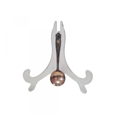 Ложка серебряная винтажная Jami-Favorit в заводской коробке с паспортом изделия, 17 x 6 см, Германия, 1960-70гг.