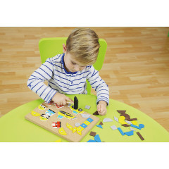 LENA Hammerspiel Baustelle Строительная площадка для игры в молот