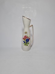 Ваза винтажная Lutz "Букет полевых цветов", среднего размера, 22,5 см, Австрия, 1960-70гг.