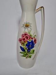 Ваза винтажная Lutz "Букет полевых цветов", среднего размера, 22,5 см, Австрия, 1960-70гг.