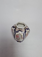 Ваза винтажная в японском стиле IMARI "Пионы", средняя, 15 см, Япония, 1960-70гг.