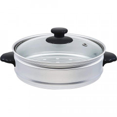 KORONA KORONA Reiskocher 58010, Dampfgarer, 2 in 1, weiss, mit Loffel und Messbecher Рисоварка KORONA 58010, пароварка, 2 в 1, белая, с ложкой и мерным стаканом