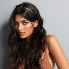 The Hair Edit Gold Carved Chaplet Headband Золотая резная повязка на голову в виде часовни