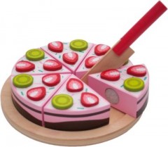 Chr. Tanner Spiellebensmittel Erdbeertorte zum Schneiden Клубничный торт Play food для нарезки