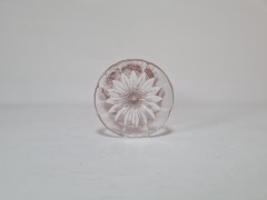 Red Bird Hofbauer Хрустальная ваза " Птица на красном фоне" 17см x 6см, 1970-80гг.