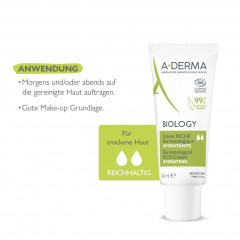A-DERMA Biology Creme reichhaltig dermatologisch Биология Крем насыщенный дерматологический