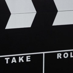 relaxdays 4 x Filmklappe schwarz 4 x лоскут пленки черный