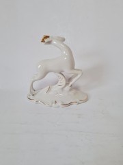 Статуэтка винтажная ARPO "Косуля" с позолотой, Румыния, 1960-70гг.