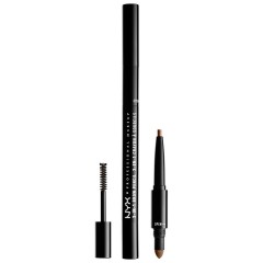 Карандаш, пудра и гель для бровей 3 в 1 NYX Professional Makeup 3-in-1 Brow Pencil, оттенок Brunette