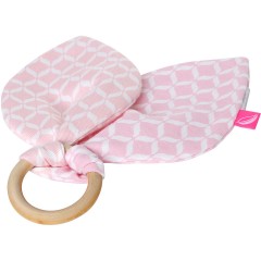 Motherhood Beissring aus Holz mit Baumwollblatter Деревянный прорезыватель с хлопковыми листьями