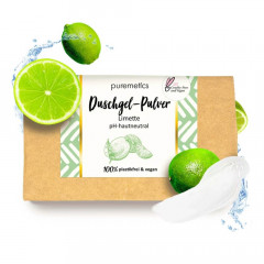 puremetics Duschgel-Pulver Limette Порошок геля для душа лайм
