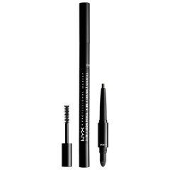 Карандаш, пудра и гель для бровей 3 в 1 NYX Professional Makeup 3-in-1 Brow Pencil, оттенок Charcoal