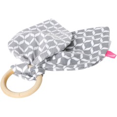 Motherhood Beissring aus Holz mit Baumwollblatter Деревянный прорезыватель с хлопковыми листьями