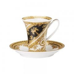 Rosenthal meets Versace Rosenthal Versace I love Baroque Espresso-/Mokkatasse 0,09 L mit Untertasse 2-tlg. Чашка Rosenthal Versace I love Baroque для эспрессо/мокко 0,09 л с блюдцем 2 шт.