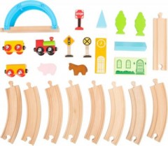 Small Foot Holzeisenbahn Stadt und Land Городская и деревенская деревянная железная дорога