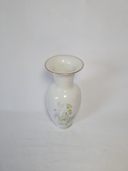 Ваза винтажная Lettin "Желтые лютики", фарфор, среднего размера, 19 см, Германия, 1960-70гг. 