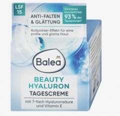 Gesichtscreme Anti Falten Beauty Hyaluron LSF 15, , Балеа дневной крем для лица, 50 мл