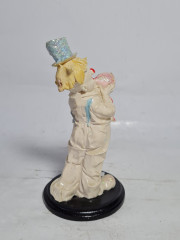 Статуэтка винтажная Gasparr "Клоун с воздушным шариком", фарфор, 13.5 см, Германия, 1970-80гг.