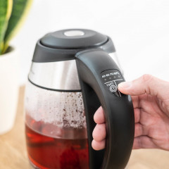 TZS FIRST AUSTRIA TZS FIRST AUSTRIA Wasserkocher Edelstahl, Glaswasserkocher, Teefilter, 1,8L, 2200W, Temperatur 40°C, 1 l, 2200 W, Farbwechsel, LED Beleuchtung-Farbe je nach Temperaturwahl, schwarz Чайник TZS FIRST AUSTRIA нержавеющая сталь, стеклянный