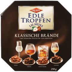 Trumpf Edle Tropfen in Nuss Klassische Brande Пралине с молочным шоколадом и жареным фундуком 250г