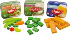 ERZI Spiellebensmittel Tiefkuhlsortiment von Iglo Ассортимент замороженных продуктов для игр от Iglo