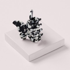 The Hair Edit Papillon Claw Clip – Black & White Marble Зажим для когтей Papillon черно-белый мрамор