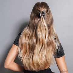 The Hair Edit Papillon Claw Clip – Black & White Marble Зажим для когтей Papillon черно-белый мрамор