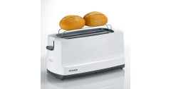Severin Severin Automatik-Langschlitztoaster AT 2234 weiss/grau, 1.400 Watt, fur 4 Scheiben Toast weiss/grau Автоматический тостер Severin с длинными слотами AT 2234 белый/серый, 1400 Вт, на 4 ломтика тостов