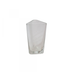 Ваза стеклянная винтажная, 17,5 x 10,5 см, Германия, 1970-80гг.