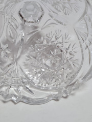 Подсвечник винтажный Anna Hutte с изображением колокольчика, хрусталь, 16 x 8,5 см, Германия, 1960-70гг.