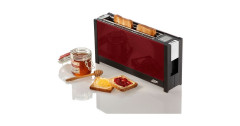 ritter ritter Langschlitz-Toaster volcano 5 rot/schwarz, 950 Watt, fur 2 Scheiben Toast rot/schwarz Тостер Ritter Volcano 5 с длинными слотами, красный/черный, 950 Вт, на 2 ломтика тостов
