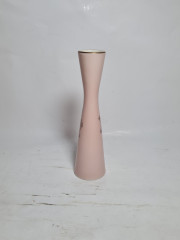 Ваза винтажная Rayreuth / Hellrosa Porzellan в розовых тонах с изображением Берлинской башни, фарфор, 17 см, Германия, 1960-70гг.